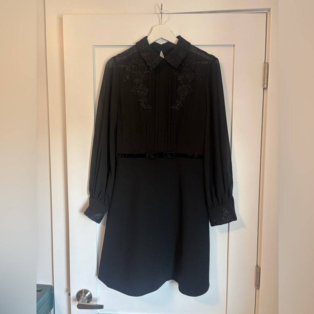 TED BAKER LONDON Amaali Lace Appliqué Fit & Flare Dress SIZE Ted's 2